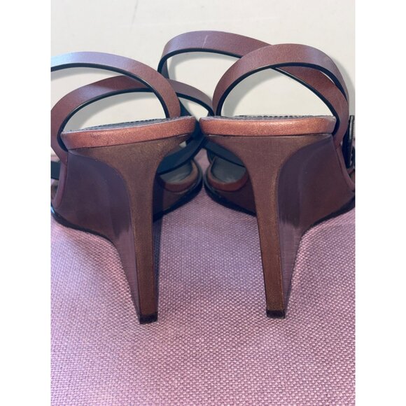 Saint Laurent Wedge Sandals in Bruciato 40 New with Box Womens High Heels - Picture 11 of 16